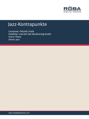 cover image of Jazz-Kontrapunkte